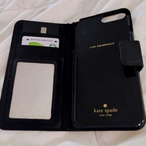Kate Spade iPhone 7/8 case with folio and mirror - Picture 3 of 5